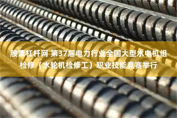股票杠杆网 第37届电力行业全国大型水电机组检修(水轮机检修工)职业技能竞赛举行