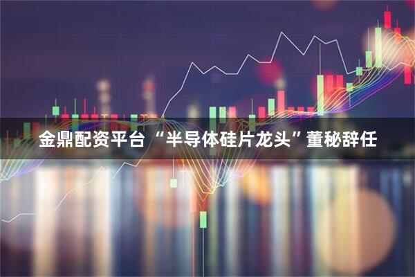 金鼎配资平台 “半导体硅片龙头”董秘辞任